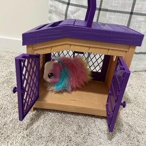 Little Live Pets rainbow guinea pig and cage